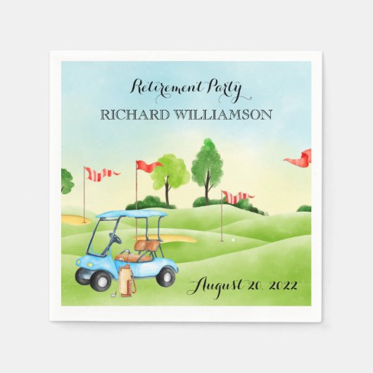 Rente Party Golf Serviette (Vorderseite)