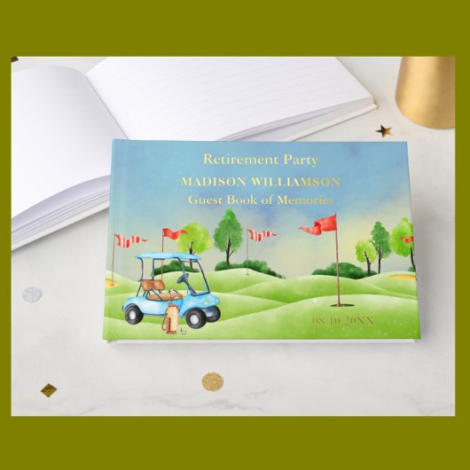 Rente Party Golf Theme Real Gold Unterkunft Gästebuch