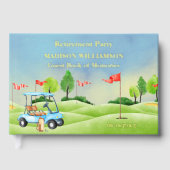 Rente Party Golf Theme Real Gold Unterkunft Gästebuch (Vorderseite)
