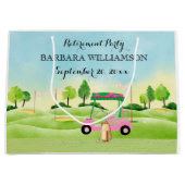 Rente Party Große Geschenktasche Geschenktüte (Vorderseite)