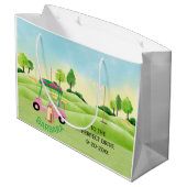 Rente Party Große Geschenktasche Geschenktüte (Rückseite Schrägansicht)