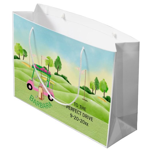 Rente Party Große Geschenktasche Große Geschenktüte (Rückseite Schrägansicht)