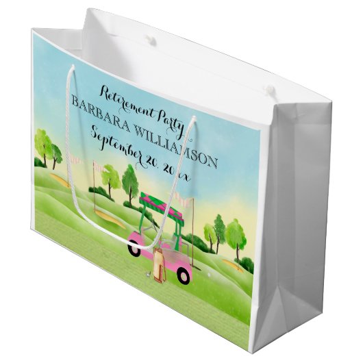 Rente Party Große Geschenktasche Große Geschenktüte (Vorderseite Schrägansicht)