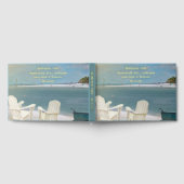 Rente Party Ocean Beach Real Gold Foil Gästebuch (Voll)