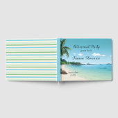 Rente Party Tropical Beach Palm Bäume Gästebuch (Voll)