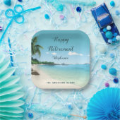 Rente Party Tropical Beach Palm Bäume Pappteller (Party)