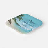 Rente Party Tropical Beach Palm Bäume Pappteller (Gewinkelt)