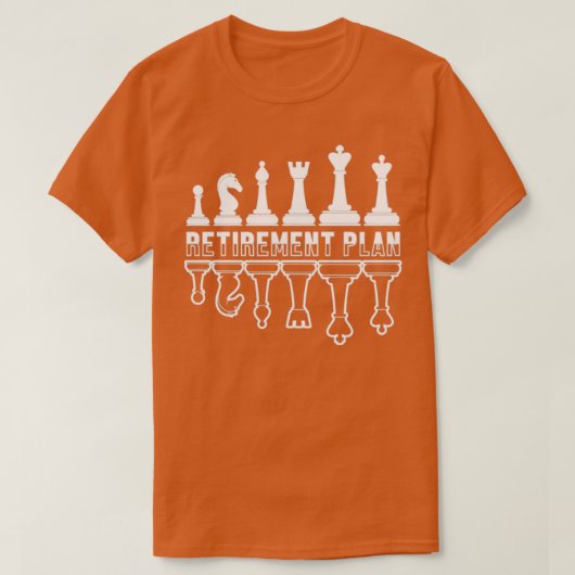 Rente Plan Schach-Player-Mainboards Stücke T-Shirt (Design vorne)