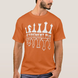 Rente Plan Schach-Player-Mainboards Stücke T-Shirt