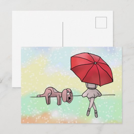 Rente Postkarte (Vorne/Hinten)