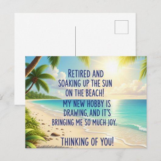 Rente Postkarte (Vorne/Hinten)