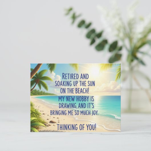 Rente Postkarte (Stehend Vorderseite)