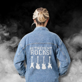 Rente Rocks Gitarre Lovers Retiree Jeansjacke