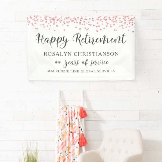 Rente Rose Gold Glitzer Confetti Script Banner (Insitu)