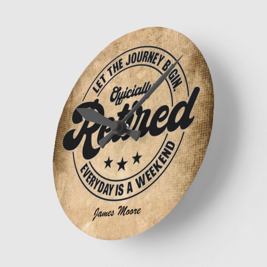 Rente Runde Wanduhr (Winkel)