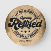 Rente Runde Wanduhr (Vorderseite)