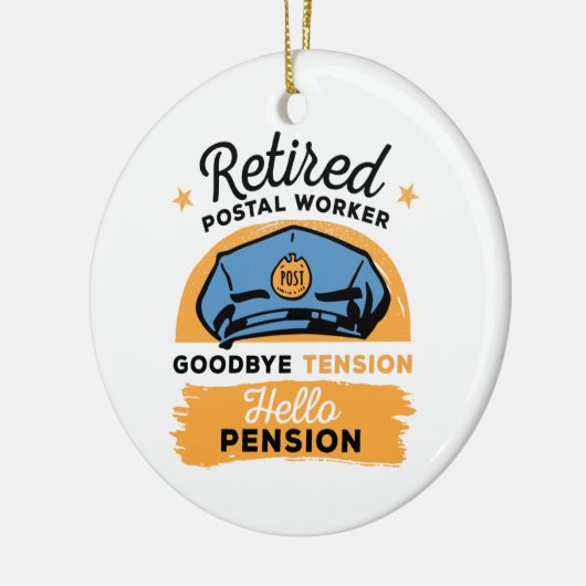 Rente von Postarbeitern Keramik Ornament (Links)