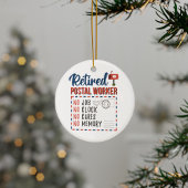 Rente von Postarbeitern Keramik Ornament