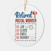 Rente von Postarbeitern Keramik Ornament (Links)