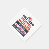 Rente von Postarbeitern nicht mehr meine Priorität Serviette (Ecke)