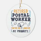 Rente von Postarbeitern nicht meine Priorität Keramik Ornament (Links)