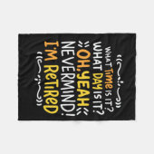 Rente - Wie spät ist es? Oh, ich bin Fleece B (Vorderseite (Horizontal))