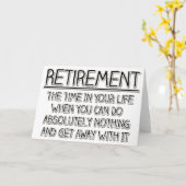 Rente: Zeit, nichts zu tun Karte (Gelbe Blume)