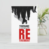 Renten-Party Einladung Rattenschwinger (Stehend Vorderseite)