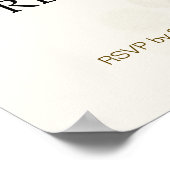 Renten Party Gold Confetti Save the Date Poster (Ecke)