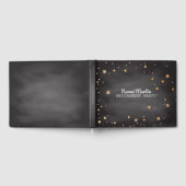 Renten-Party Gold-Stars | Lehrerin Chalkboard Gästebuch (Voll)