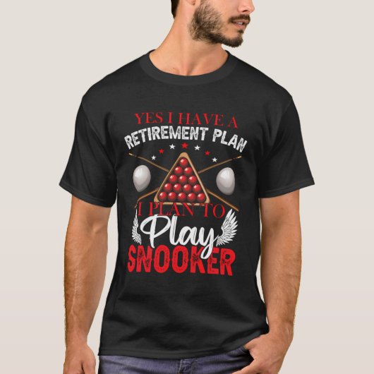 Renten Snooker Player T-Shirt (Vorderseite)