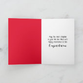 Renten Watercolor Rote Rose Bush Karte (Innenseite)