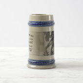 Rentenankündigung mit alten Spulen Bierglas (Mittel)