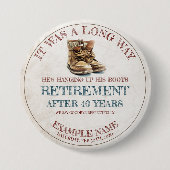 Rentenankündigung mit alten Spulen Button (Vorderseite)