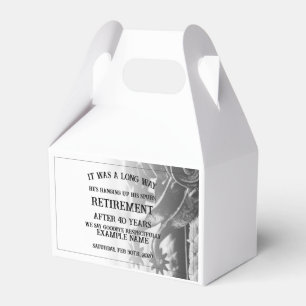 Rentenankündigung mit alten Spulen Geschenkschachtel