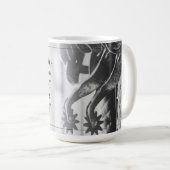 Rentenankündigung mit alten Spulen Kaffeetasse (VorderseiteRechts)