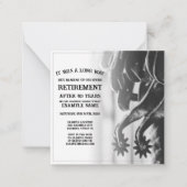 Rentenankündigung mit alten Spulen Mitteilungskarte (Vorderseite)