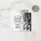 Rentenankündigung mit alten Spulen Mitteilungskarte (Vorderseite/Rückseite Beispiel)