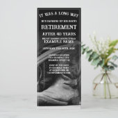 Rentenankündigung mit Cowboyhut und Stiefeln (Stehend Vorderseite)