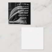 Rentenankündigung mit Cowboyhut und Stiefeln Mitteilungskarte (Vorne/Hinten)