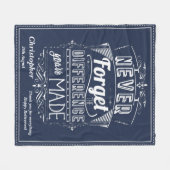 Rentenerhöhung nie vergessen fleecedecke (Vorderseite (Horizontal))