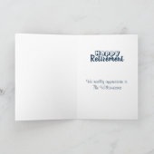 Rentenersparnis Vergessen Sie niemals den blauen R Karte (Innenseite)