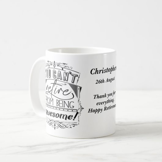 Rentenerwerb kann man nicht davon abhalten, Phanta Kaffeetasse (Vorderseite Links)