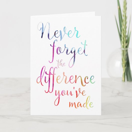 Rentenerwerb nie vergessen karte (Vorderseite)