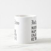 Rentengeschenk für eine Krankenschwester Kaffeetasse (Mittel)