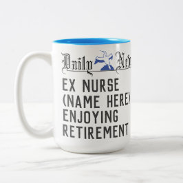 Rentengeschenk für eine Krankenschwester Zweifarbige Tasse