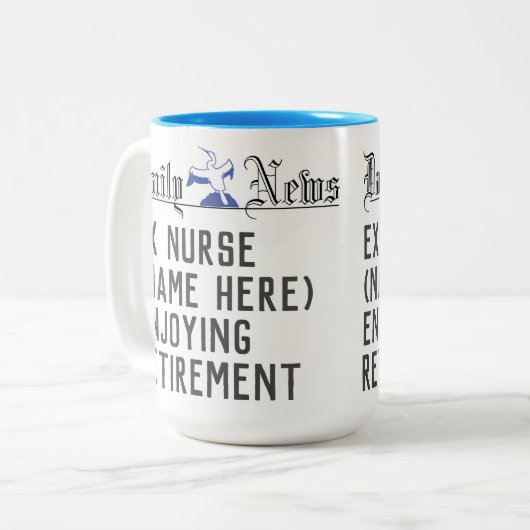 Rentengeschenk für eine Krankenschwester Zweifarbige Tasse