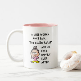 Rentengeschenke für Frauen, Geschenke für die so Zweifarbige Tasse