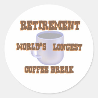 Rentenkaffee Runder Aufkleber