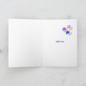 Rentenkarte Beste Wünsche Karte - Blume Power (Innenseite)